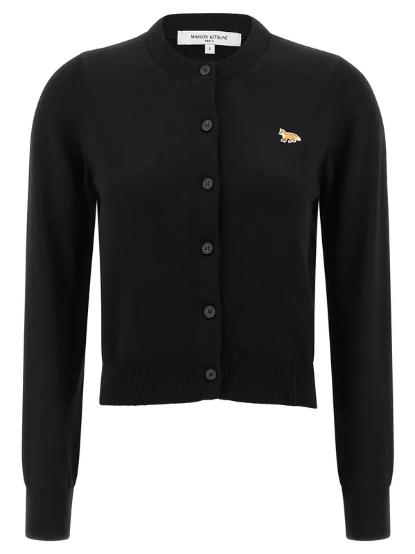Baby Fox Sweaters And Cardigans Black - Maison Kitsuné