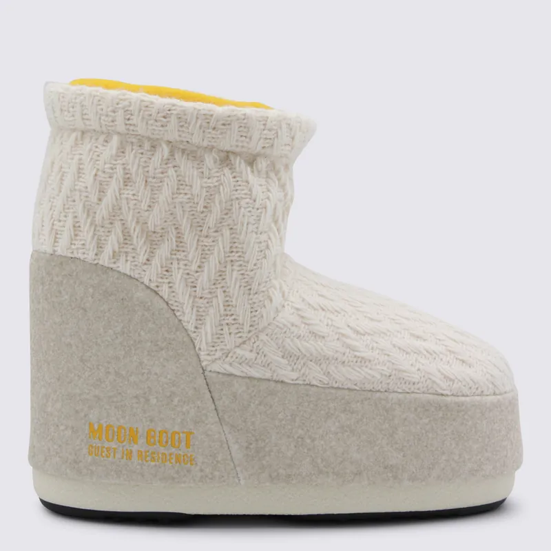 Boots White Sand - Moon Boot
