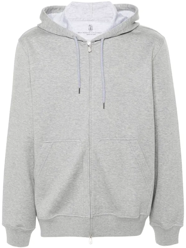 Cotton Blend Hoodie - Brunello Cucinelli