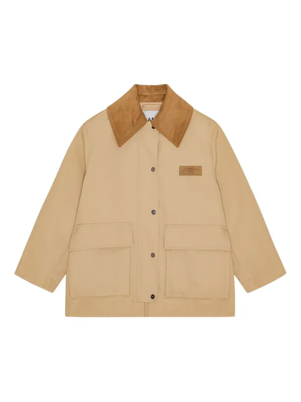 Twill Midi Jacket - Ganni