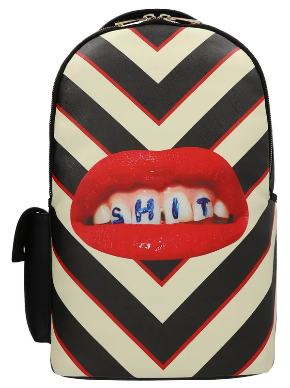 Regimeenta Shit Backpacks & Travels Black - Seletti