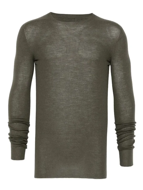 Ribbed Wool Sweater - Rick Owens