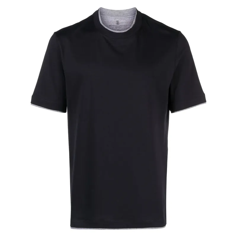 T Shirts Blue - Brunello Cucinelli