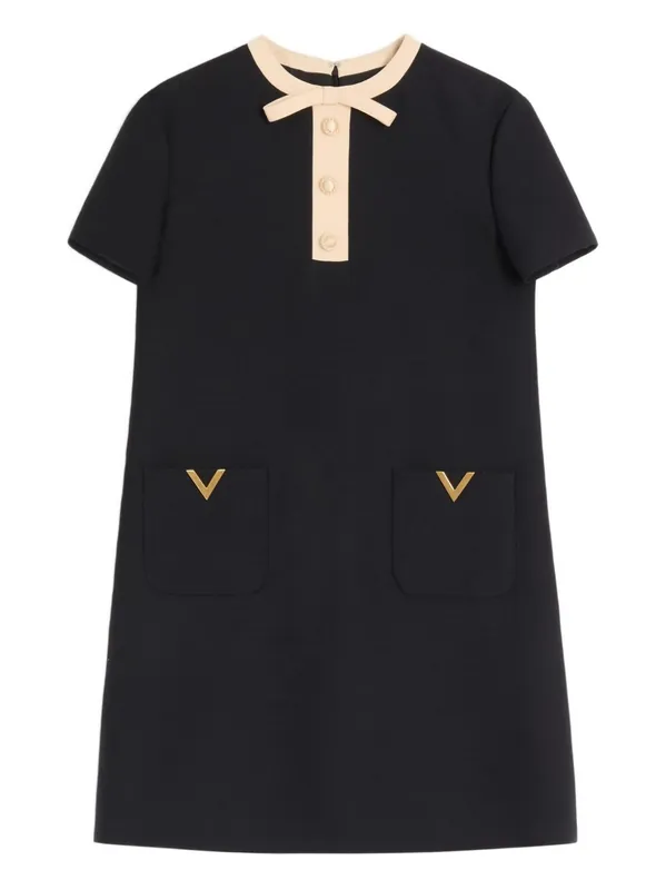 Wool And Silk Blend Dress - Valentino Garavani