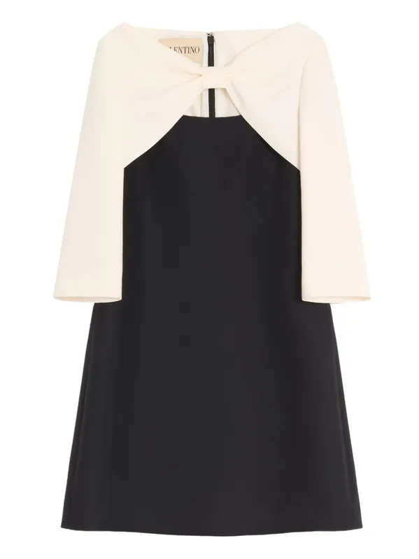 Wool And Silk Mini Dress - Valentino Garavani