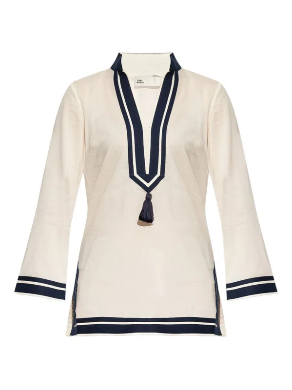 Cotton Tunic Dress - Tory Burch