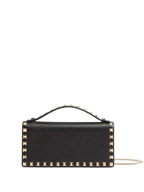 Rockstud Leather Wallet On Chain - Valentino Garavani