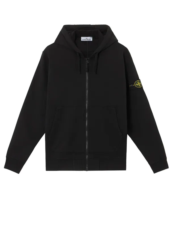 Organic Cotton Hooded Sweatshirt - Stone Island