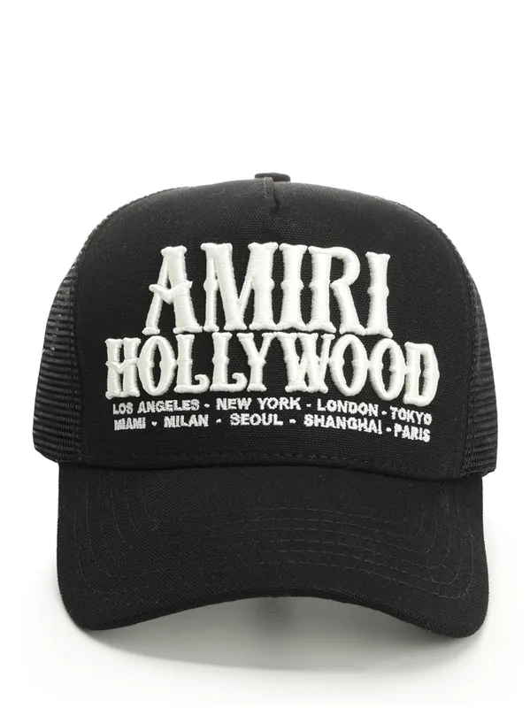 Hollywood Trucker Hat Hats Black - Amiri