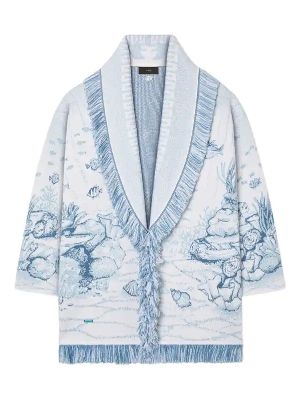 Deep In The Ocean Wool Cardigan - Alanui