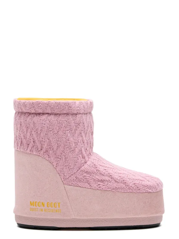 Moon Boot X Guest In Residence Slip-On Knit Ankle Boots