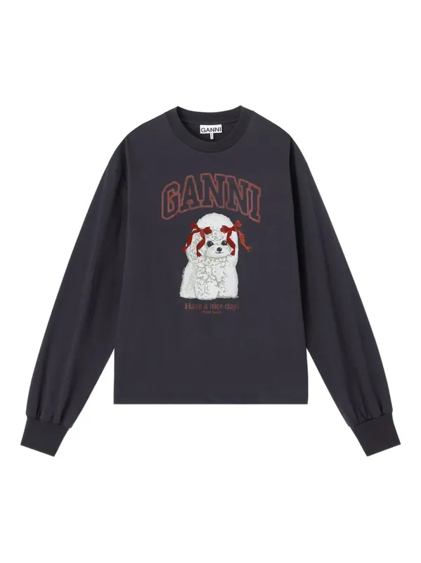Puddle Organic Cotton Sweater - Ganni