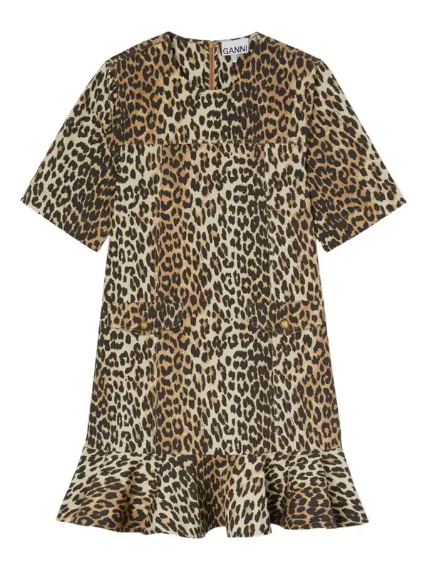 Organic Cotton Mini Dress - Ganni