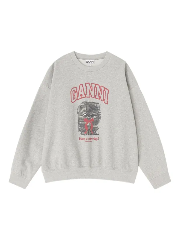 Margot Kitty Organic Cotton Sweatshirt - Ganni
