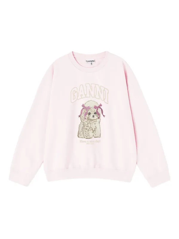 Puddle Organic Cotton Sweater - Ganni