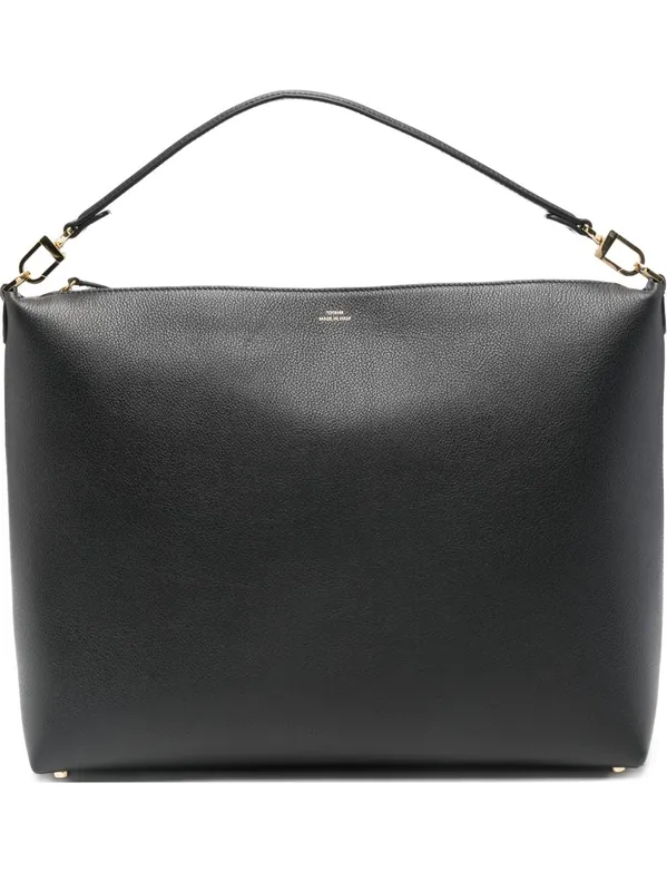 Medium Leather Tote Bag - Toteme