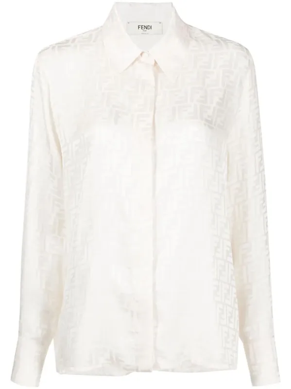 Ff Silk Oversized Shirt - Fendi