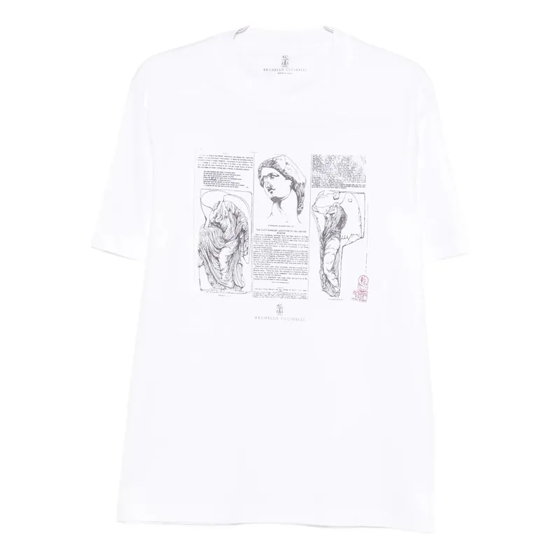 T Shirts White - Brunello Cucinelli