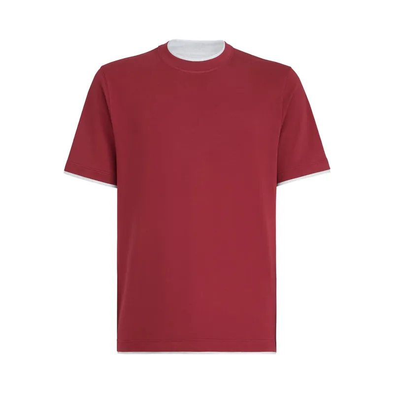 T Shirts Red - Brunello Cucinelli