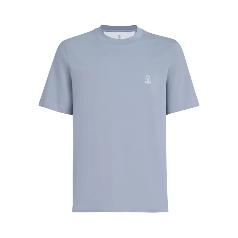 T Shirts Blue - Brunello Cucinelli