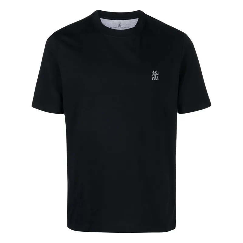 T Shirts Blue - Brunello Cucinelli
