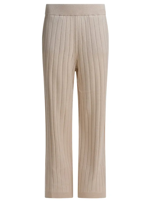 Cashmere Pants Trousers Beige - Brunello Cucinelli