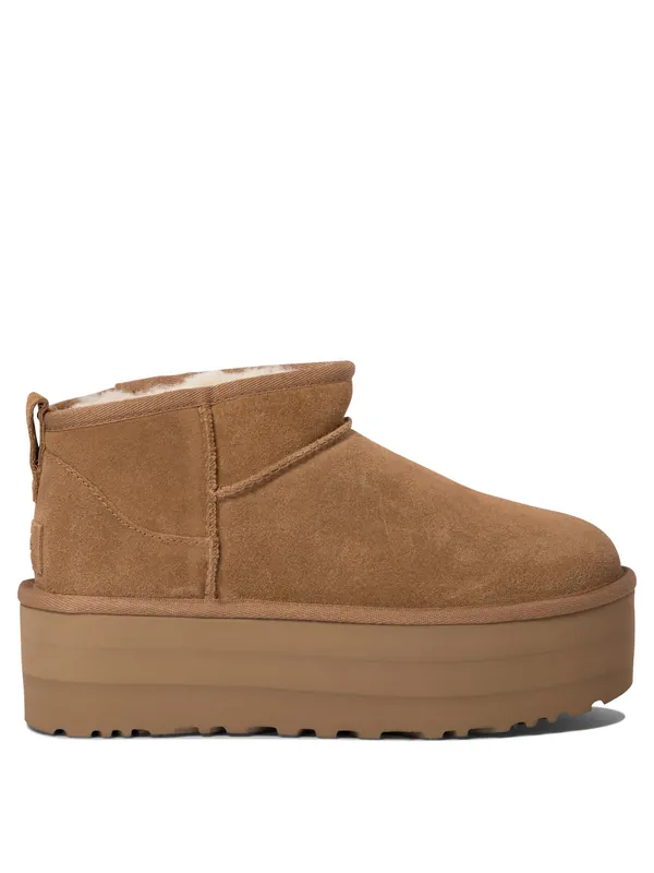 Classic Ultra Mini Platform Boots And Ankle Boots Brown - UGG