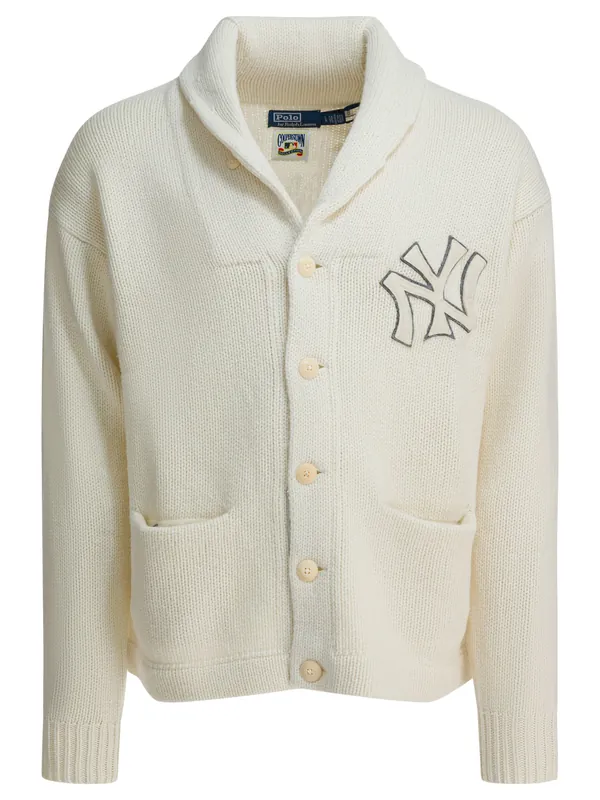 "New York Yankees™ Wool Cardigan Knitwear White - Polo Ralph Lauren