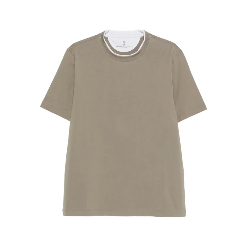 T Shirts Green - Brunello Cucinelli