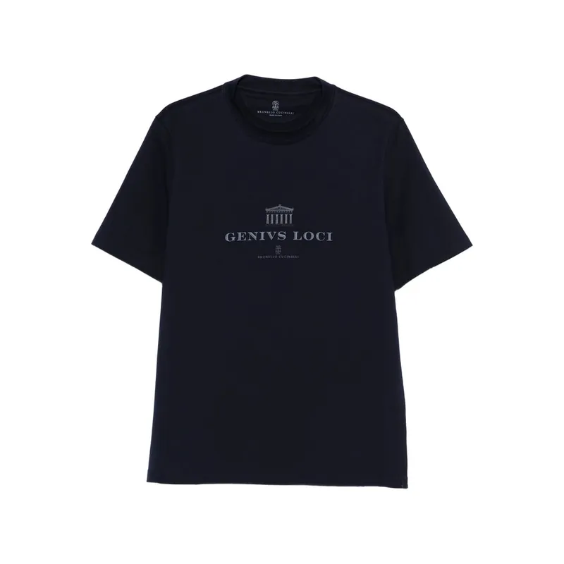 T Shirts Blue - Brunello Cucinelli