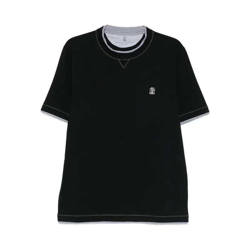 T Shirts Black - Brunello Cucinelli