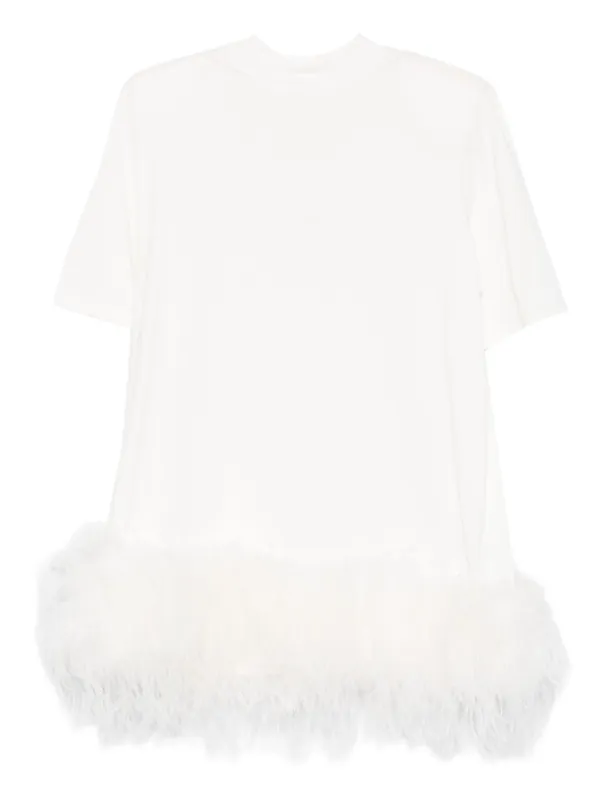 Feathered Short Dress - The Attico