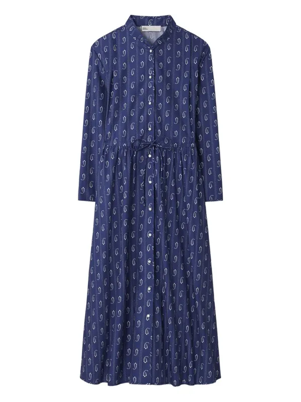 Printed Cotton Shirtdress - Tory Burch