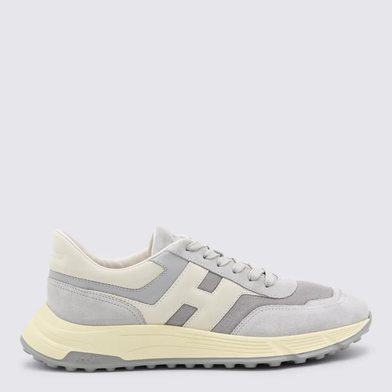 Sneakers Metallici E Grigi - Hogan