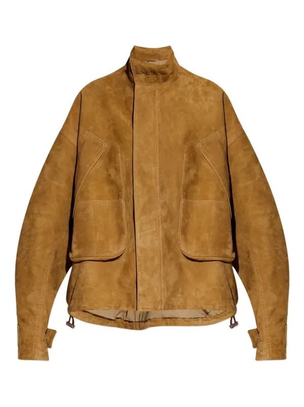 Suede Leather Bomber Jacket - The Attico
