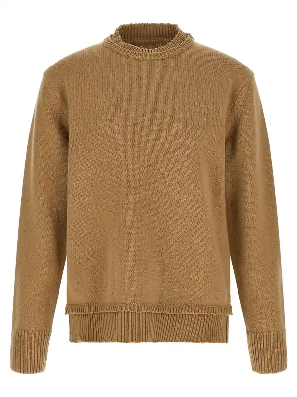 Patch Sweater Sweaters And Cardigans Beige - Maison Margiela
