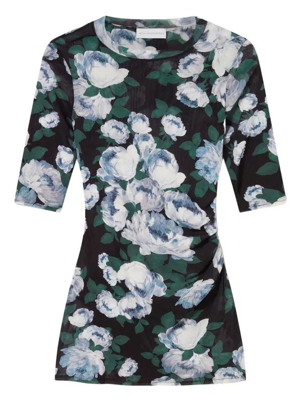 Bunch Of Roses Mesh Top - Stella McCartney