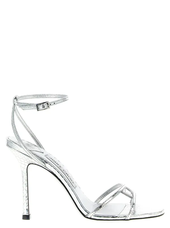 1998 Leo Sandals Silver - Jimmy Choo