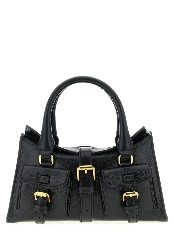 Mini Roxanne Hand Bags Black - Mulberry