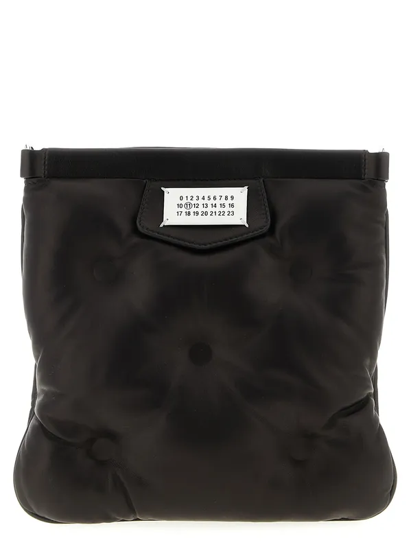 Glam Slam Flat Pocket Crossbody Bags Black - Maison Margiela