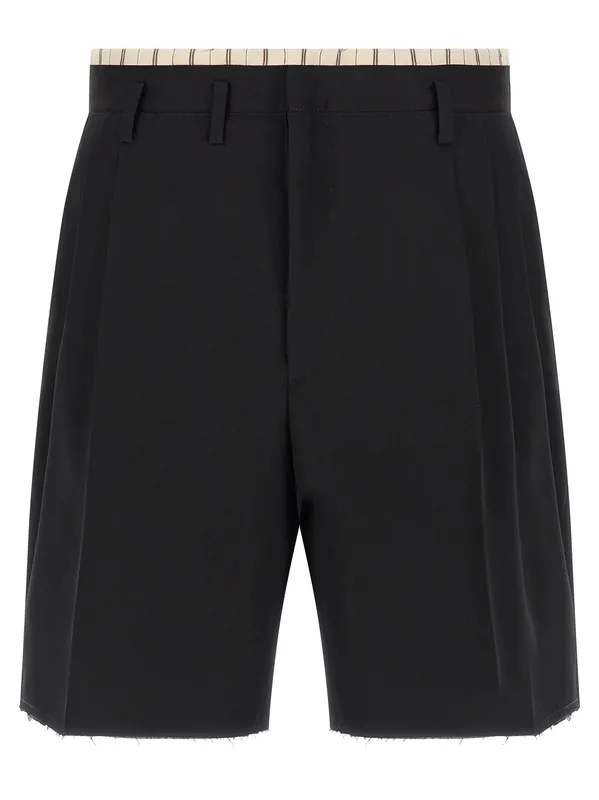 Lining Insert Bermuda Shorts Bermuda And Short Black - Maison Margiela