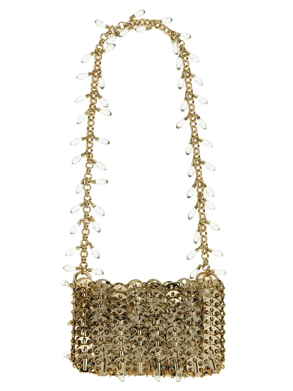 1969 Nano Crystal Shoulder Bags Gold - Rabanne