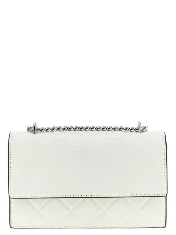 Fleming Small Crossbody Bags White - Tory Burch