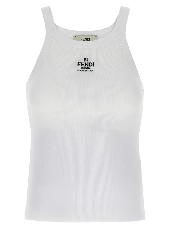 Top Logo Tops White - Fendi