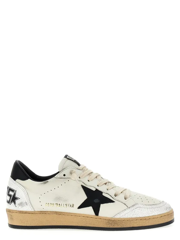 Ball Star Sneakers White/Black - Golden Goose