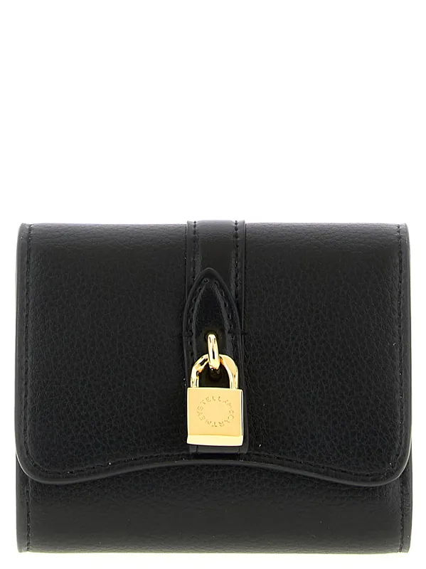 Stella Rider Trifold Wallets And Card Holders Black - Stella McCartney