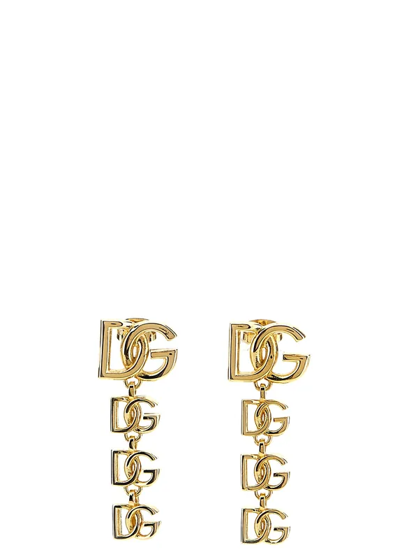 Logo Earrings Jewelry Gold - Dolce & Gabbana