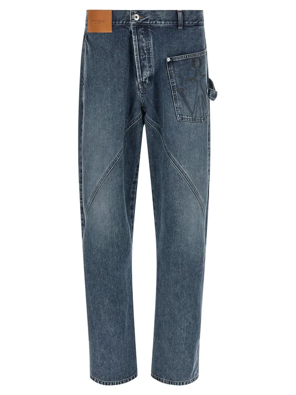 Twisted Workwear Jeans Blue - JW Anderson