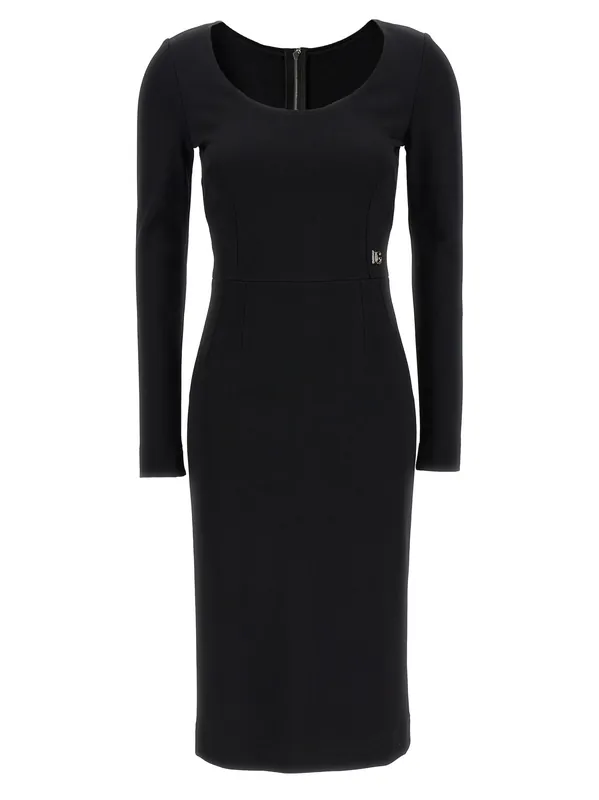 Logo Dress Dresses Black - Dolce & Gabbana