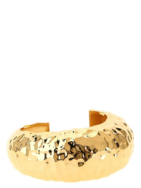 Hammered Gold Cuff Jewelry Gold - Self-Portrait